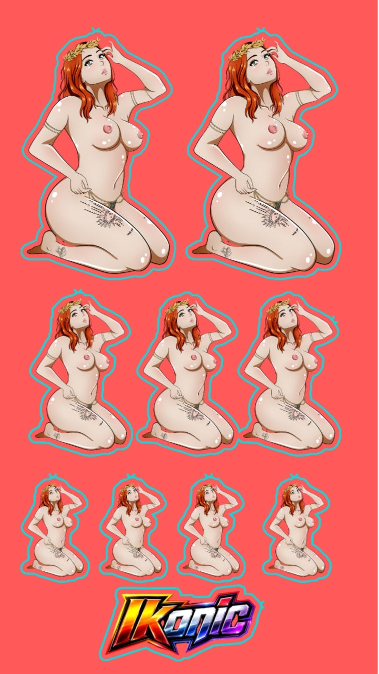 Exclusive Jessica nude sticker set